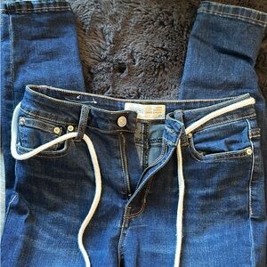 Ardene Blue Skinny Jeans with Natural Fading